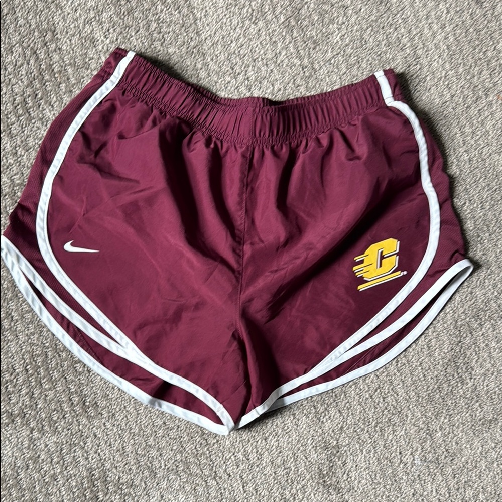 Nike Red Athletic Shorts Lightweight Elastic Waist